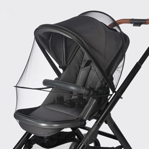 WVMKOR Moskitonetz für Kinderwagen, universal, atmungsaktiv, mit Moskitonetz, für Kleinkinder, Kinderwagen (schwarz)