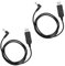 EMSea 2 Stück Walkie Talkie USB-Ladekabel Intercom USB-Ladekabel Walkie Talkie Stromkabel Kompatibel mit Baofeng UV-5R UV-82 UV-9R Plus