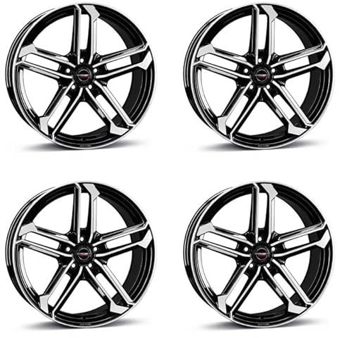 4x Borbet Felgen ATX 8.5x19 ET45 5x112 black polished glossy kompatibel mit Audi A3 A4 A6 A8 Q2 Q3 Q4 RS3 S3 S4 S6 SQ2 TT