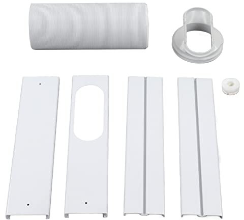 Portable Ac Window Vent Kit, Portable Air Conditioner Window Kit Universal Adapter Hose Air Conditioner Window Vent Kit Plat Air Conditioner Window Kit for 150mm 130mm Hose