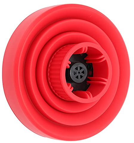 Diffusore per Asciugacapelli, Diffusore per Asciugacapelli Pieghevole in Silicone ABS Diffusore per Asciugacapelli per Salone per la Casa (rosso)