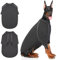 IECOii hundepullover,hundemantel Fleece,Hunde Sweatshirt,Hunde Pullover,Warmer und Leichter hundepulli,wintermantel Hund,Outdoor hundemantel,hundejacke,Hundepullover Hundemantel Fleece(Grau,4XL)