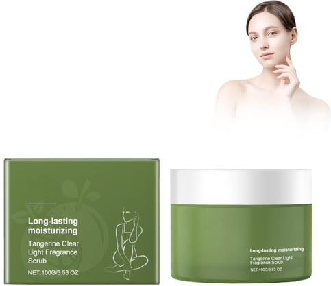 Clear Gesicht Körperpeeling, Creme-Dusch-Peeling Organics Gesichtspeeling Aufhellendes Peeling Natürliches Körperpeeling, Gesichtspeelingcreme Für Geschmeidige Haut Hautpflege (Orange)