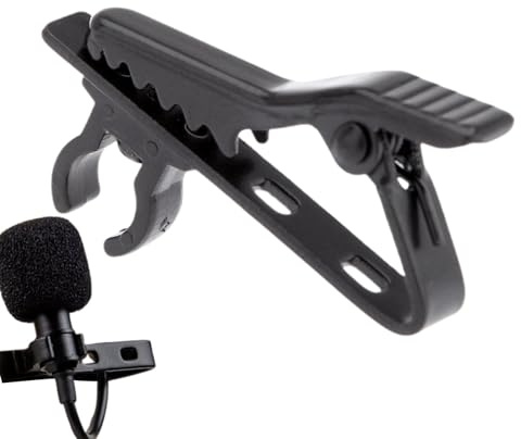 Wireless Microphone, Lavalier Microphone Clip, 10 x Lavalier Microphone Clip, Metal Microphone Tie Clamp, Microphone Accessories, Wireless Lavalier Microphone Clamps for Recording Video Cones | 10X for Recording Video Conferencing