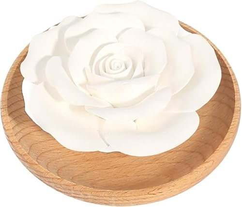 Diffuseur D'huiles Essentielles Pierre Diffuseur Pierre à Parfum en Plâtre dans à Parfum en Bois Diffuseur Passif Dhuiles Essentielles pour Le Salon la Salle de Bain et la Chambre