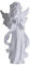 Heart Tong Engel Figuren Dekorationen,Große Engel statuen,Höhe 29 cm/11,41in,weiße Harz Figur,für Friedhof deko und Haus,Gartendekoration,Grab deko,Hochzeiten,Weihnachten und mehr (Groß)