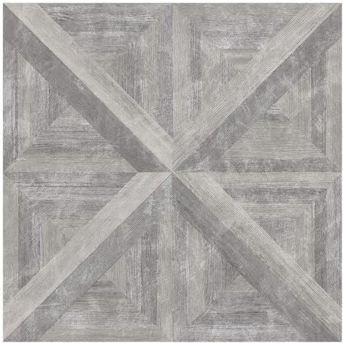Floor Pops Townhouse Self Adhesive Floor Tiles Grey No Special Tools Needed