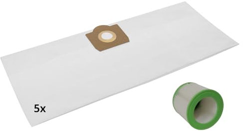 5x Sac-Filtre Tissus pour Aspirateur Kärcher NT 27/1 + Filtre plissé