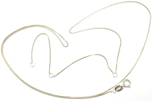 LapeaceLazuli Goldkette -14K - 585 - Echt Goldkette Damen und Herren | Dünne Box Echte Gold Kette - Halskette 40/45/50 cm