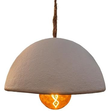 newgarden Luna Hängelampe, kabellos, wiederaufladbar, mit magnetischer LED-Lampe, tragbar, dimmbar, mit Fernbedienung, für Innen- und Außenbereich, geschützt, Terrasse oder Garten (Beige) (Weiß)