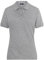 James & Nicholson Damenpolo Classic - Piqué-Poloshirt mit gestrickten Bündchen | Farbe: Grey-Heather | Grösse: L