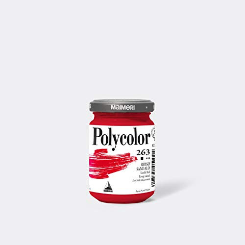 Maimeri POLYCOLOR 140ml Fine Vinyl Paint Sandal Red