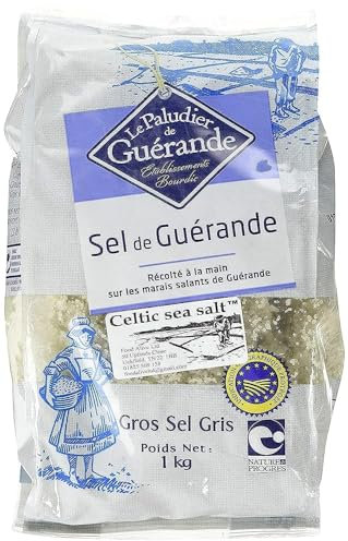 CELTIC GREY SEA SALT COARSE - GUERANDE GROS SEL GRIS,1 kg (Pack of 1)
