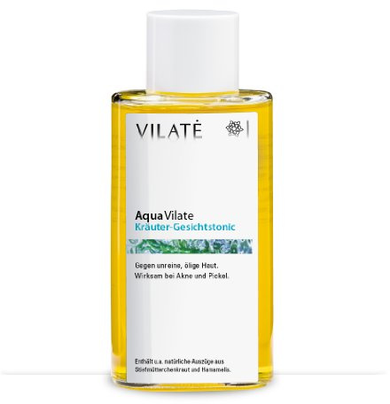 Aqua klärendes Kräutertonic gegen unreine Haut, enthält wirksame natürliche pflanzliche Auszüge und Extrakte!