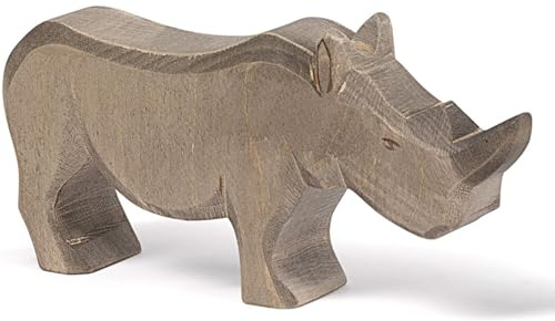 OSTHEIMER 21033 Nashorn aus Holz Länge 18,7 cm Tiere aus Aller Welt Ahorn Handarbeit