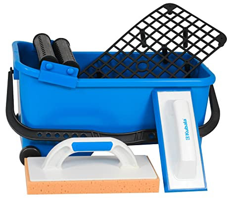 KUBALA Eimer 20 Liter, Kunststoff, Metallgriff, Ohne Deckel, Ideal für Fliesenleger und Keramik-Arbeit