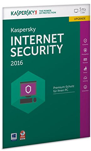 Kaspersky Internet Security 2016 Upgrade - 5 PCs / 1 Jahr (Frustfreie Verpackung)