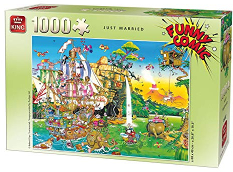 King-Puzzle, witzige Comics, frisch verheiratet, Kng05224, 1000 Teile