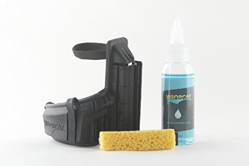 VISORCAT visor wash/wipe safety system