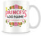 MUGGZ Pink Princess Personalised Mug with Name - Gift for Girl (Customise with Name)