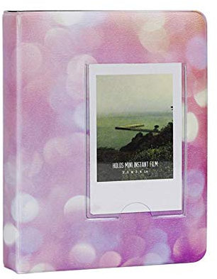 Jinshen Mini-Fotoalbum mit 64 Taschen, für Fuji Instax Mini 7s 8 9 70 90 Filme, Mini LiPlay Filme, 7,6 cm Bilder, Pink