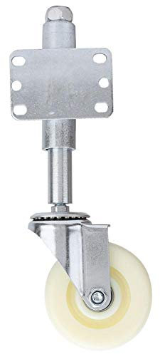 MAGT Federbelastete Lenkrollen, 4 Zoll Nylon Tor Rad Federbelastete Stützrad Heavy Duty 440lbs Tragfähigkeit Federrad für Tor