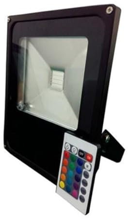 Projecteur LED RGB 10W Extérieur IP66 Plat NOIR - SILAMP