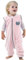 ililmmoe Gigoteuse Unisexe Printemps Automne avec Pieds 1-4 Ans Pyjama, Doublure Coton TOG1.5 Chat Rose/M