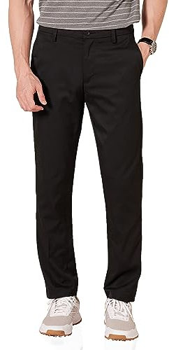 Amazon Essentials Short de Golf Extensible à Coupe Ajustée Homme, Noir, 33W / 32L