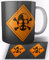 Breaking Bad Walt Danger Toxic Sign Keramik Becher 325ml Tasse Mug
