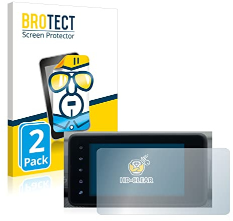 BROTECT (2 Stück Schutzfolie für Dacia Sandero 2021-2025 Media Display 8 Displayschutz Folie Made in Germany, Ultra-Klar