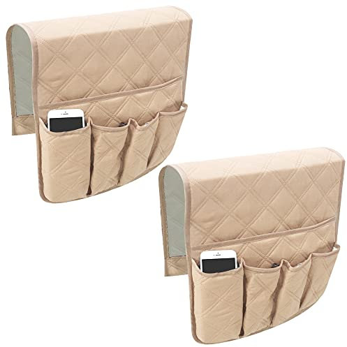 Organiseur à Suspendre pour accoudoir de canapé, Chaise, Support de télécommande TV, fauteuils, Organiseur de canapé pour téléphone Portable, Livre, Magazines, Lunettes,