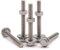 Set di 8 bulloni esagonali flangiati M8-1,25 x 70 mm, con dado esagonale DIN934 e rondella piatta extra large DIN9021, in acciaio inossidabile 304 (18/8), filettatura completa, rondella flangiata
