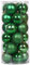6CM Weihnachtsdeko Weihnachtskugeln,24 Stücke Kunststoff Weihnachtsbaum Kugeln Christbaumkugeln Weihnachtsbaum Deko Anhänger Baumschmuck Ornamente Christbaumschmuck für Weihnachtsdekoration,Grün #2