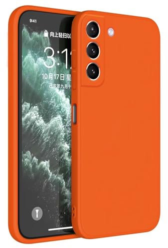 Topme Handyhülle Hülle Fur Samsung Galaxy S21 (6.2 Inches) Case Schutzhülle, Hautschutz Aus TPU Silikonhülle - Orange