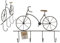 Out of the Blue Schwarze Metall-Garderobe, Fahrrad, mit 4 Haken, ca. X cm