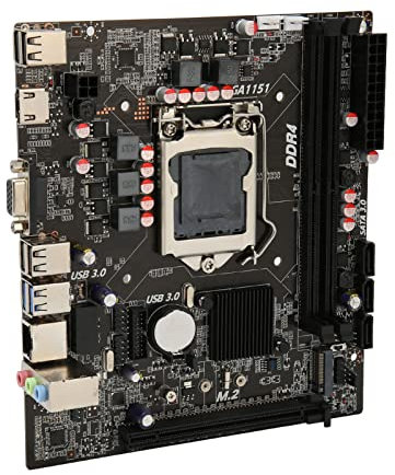 Placa Base para Juegos, LGA 1151 Dual Channel DDR4 SO DIMM 32GB/s M.2 SATA3.0 Placa Base para Computadora, Interfaz HDMI VGA M.2