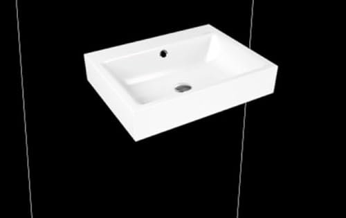 Kaldewei Puro Wandwaschtisch 3164 600x460x120 mm, 901406003001, Ausführung: Ohne Hahnlochbohrung
