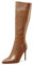 MAGIOPY Donna Alto High Spillo Tacco Heel a Punta Cerniera Altezza Ginocchio Stivali Ballo Feste Casual Dress Inverno Scarpe 10 CM Heels Marrone 45 EU