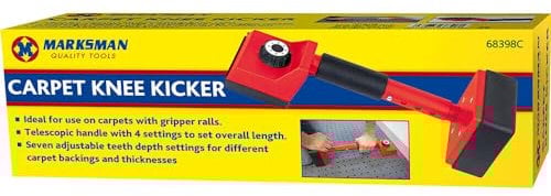 Carpet Kicker Fitting Tool Kit - DIY Carpet Stretcher Tool | Universal Fit with Comfortably Padded Kicker and Gripper | Suitable for Domestic and Professional Use