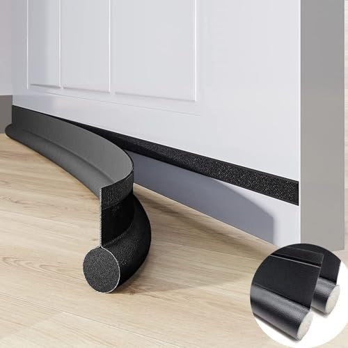 AUTUCAU Under Door Draft Stopper 37 inches Adjustable Insulation Sound Proof Door Air Draft Blocker for Noise Light Smell Stopper,Pack of 2
