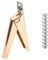 Acrylic False Nail Clippers with Magnets, Adjustable Acrylic Nail Cutter Tool with 10 Length Measurement Magnets Fake Nail Trimmer Extension Clipper for Manicure Salon Home