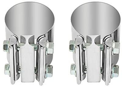 Densieg 2 piezas Ø 60mm Universal de Abrazadera de tubo de escape