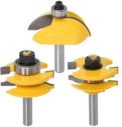 2/3 pièces 8mm tige surélevée panneau porte d'armoire fraise-3 bits outils de coupe du bois fraises for bois ( Size : NO2 )