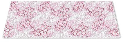 EHOMERY Tappetino Mouse Gaming Gaming Mouse Pad Trama Geometrica Tappetino Mouse Luminoso Tappetini Mouse Simpatici Per Decorare La Scrivania - 1 Pack [30x80 cm]