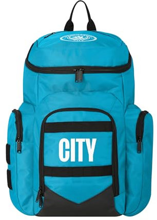 FOCO Offiziell lizenzierter Manchester City FC Football Explorer Rucksack, Blau, Manchester City FC, One size
