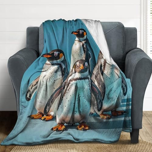 Überwurfdecke mit Tiermotiven für Bett, Plüsch, gemütliche Flanelldecken, weiche Wolldecke, leichte Decke für Couch, Sofa, Stuhl, Büro, Camping, Reisen, 100 x 130 cm