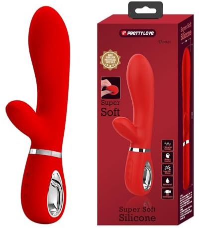 Pretty Love Thomas -Rabbit Vibrator, Rot, 2.05x4cm