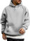 WINKEEY Hoodie Herren Kapuzenpullover Pulli Casual Hoody Pullover Langarm Sweatshirt Herbst Winter Oberteile Fashion Streetwear Mit Taschen,Grau L