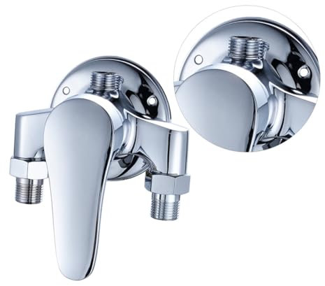 ANDRESLAD Badewannenarmatur Mischbatterie Aus Kupfer Für Warm Und Kaltwasser Mit Wandmontage-design Und Polierter Oberfläche Für Einfache Nutzung Und Im Badezimmer